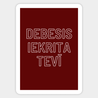 Latviski Debesis iekrita Tevī - Latvian Sticker